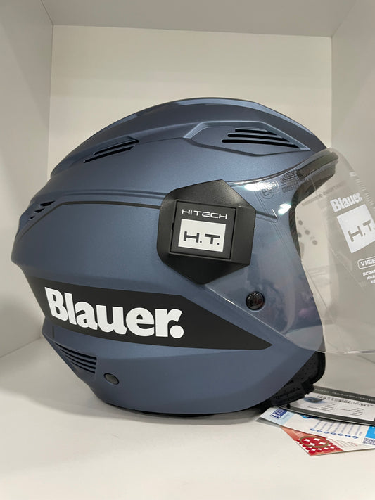 Casco jet blauer
